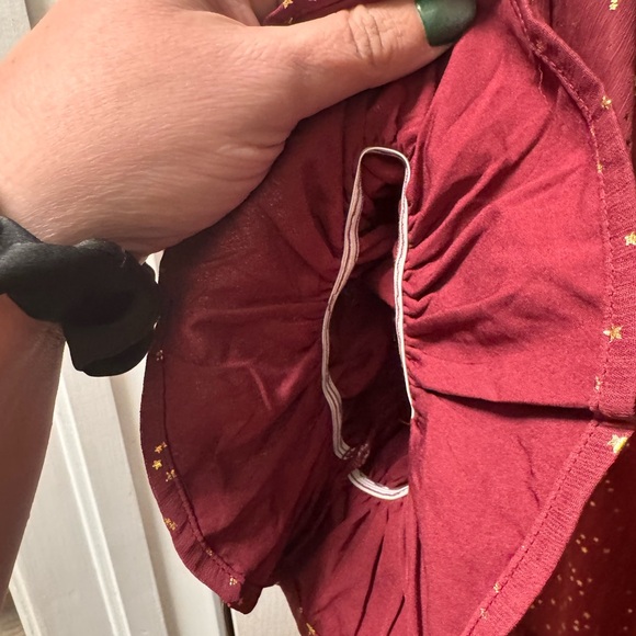 Ivy City Co Starry Burgundy Long Sleeve Dress - Picture 6 of 9